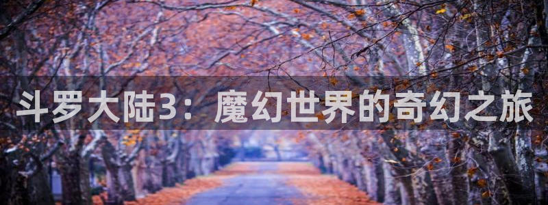 韩漫画之家：斗罗大陆3：魔幻世界的奇幻之旅